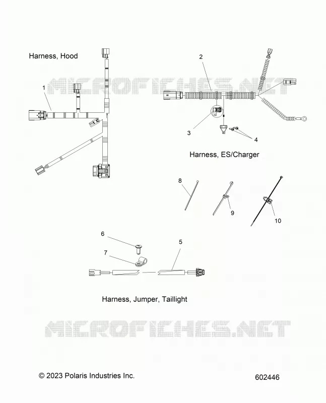 ELEKTRIC, HARNESS, HOOD, E.S. START, TAILLIGHT