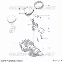 ENGINE, KURBELWELLE AND PISTON
