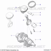 ENGINE, KURBELWELLE AND PISTON
