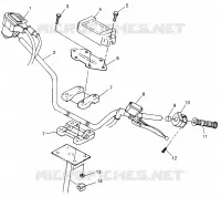 HANDLEBAR TRAIL BLAZER W98BA25C (4945464546B005)