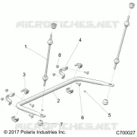 SUSPENSION, REAR STABILISATORSTANGE