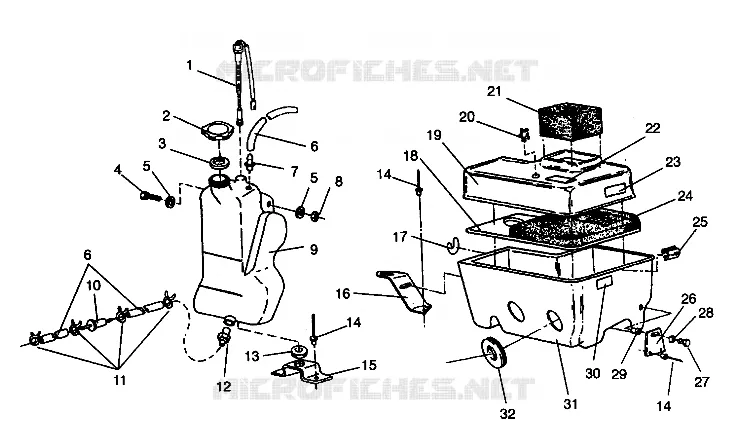 ÖLTANK / LUFTFILTERKASTEN  WIDETRAK GT 0942061 (49261126110027)