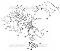 HINTER CAB   SITZ XPLORER 400L W97CC38C (4939753975A006)