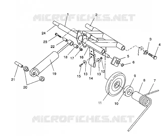 HINTER Drehmomentarm XLT SP/0930667 (4923012301024A)