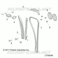 CAM CHAIN AND TENSIONER