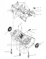 CRANKCASE ASSEMBLY  500 EFI 0952774, EFI SKS 0952574,   EFI SKS PT 0952974, (4929052905C010)
