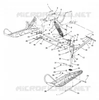 FRONT SUSPENSION AND SKI SPORT / 0930443 (4922942294011A)