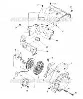RÜCKZUG ANLASSER AND Gebläsegehäuse Sprint E/S (4914151415030A)