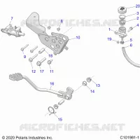 BRAKES, BRAKE PEDAL AND MASTER CYLINDER