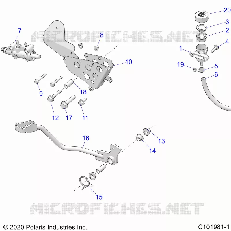 BRAKES, BRAKE PEDAL AND MASTER CYLINDER