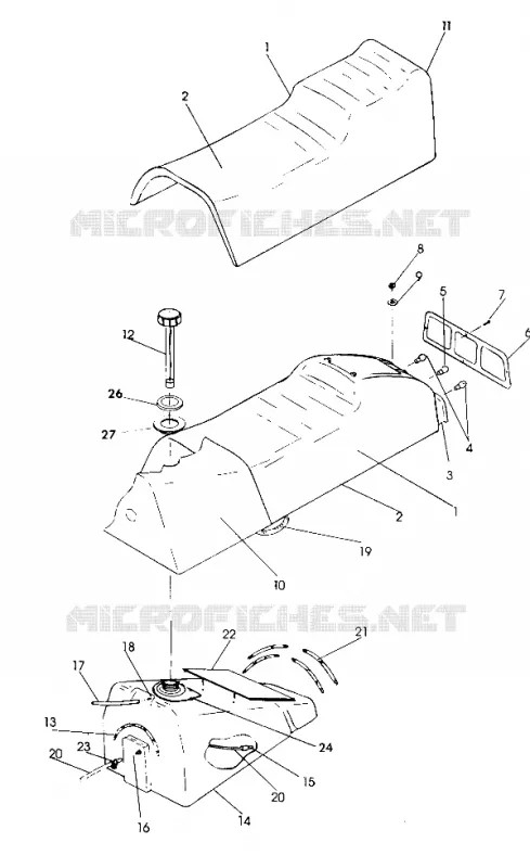 SITZ/GASBEHÄLTER ASSEMBLY Trail (4921272127005A)