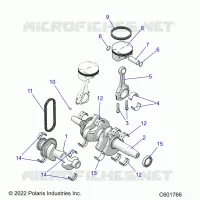 ENGINE, BALANCE SHAFT, KURBELWELLE/PISTON