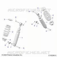SUSPENSION, FRONT SHOCK