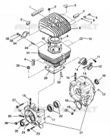 CRANKCASE AND ZYLINDER 4X4 250 W938127 (4924042404034A)