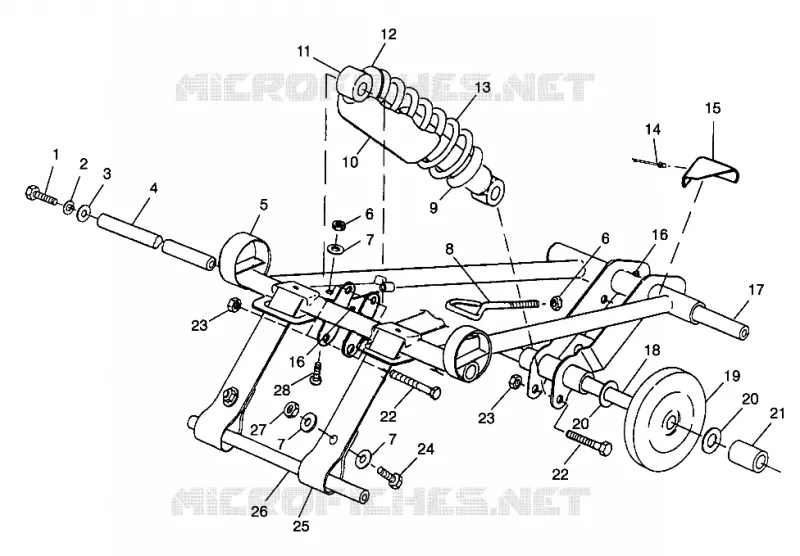 FRONT Drehmomentarm