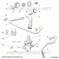 MOTOR, WATERPUMP AND BYPASS