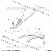 FRONT SUSPENSION A-ARMS