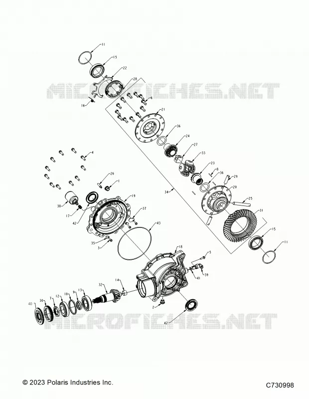 ANTRIEB, REAR GEARCASE INTERNALS