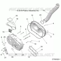 ANTRIEB, CLUTCH COVER AND DUCTING