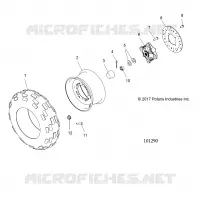 WHEELS, FRONT TIRE AND BRAKE DISC