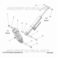 SUSPENSION, SHOCK MOUNTING, REAR SUSP.