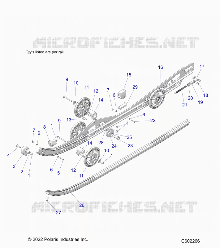 SUSPENSION, RAIL BEAM LH/RH