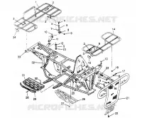 BUMPER / GEPÄCHTRÄGER MOUNTING  2X4 400L W957540 (4930093009A007)