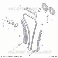 CAM CHAIN AND TENSIONER