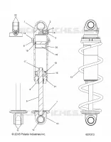 SUSPENSION, FRONT SHOCK TRACK (CLEAR COIL OVER)