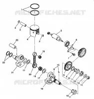 KOLBEN   KURBELWELLE 6X6 350L W938739 (4924062406042A)