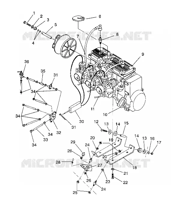 MOTORAUFHÄNGUNG XLT/0930767,XLT SP/0930667    XLT SKS/0930567 (4923012301028A)