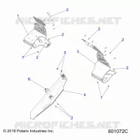 CHASSIS, CLUTCH GUARD AND FOOTRESTS