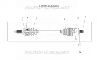 ANTRIEB, DRIVE SHAFT, FRONT (TO 2/15/16)