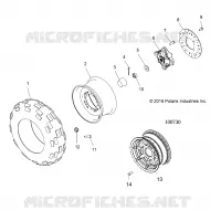 RADS, FRONT TIRE AND BRAKE DISC