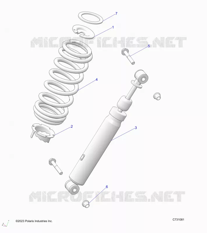 SUSPENSION, REAR SHOCK MOUNTING