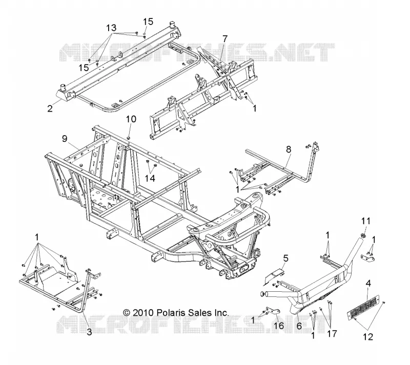 CHASSIS, RAHMEN AND FRONT BUMPER