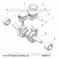 ENGINE, PISTON AND KURBELWELLE