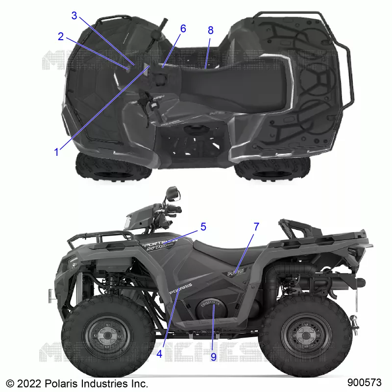 DECALSS, GRAPHIC- A23SHE57FS/S57FS/CS/CP (900573)