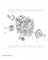 ENGINE, GENERATOR, FLYRAD AND STARTER MOUNTING