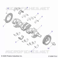 ENGINE, KURBELWELLE AND BEARINGS