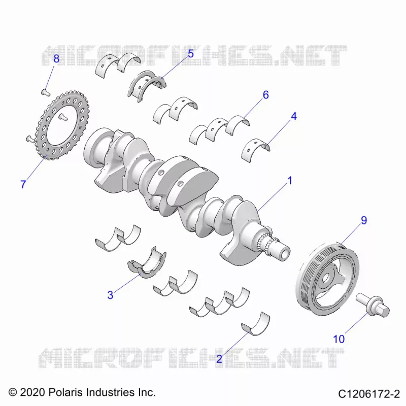 ENGINE, KURBELWELLE AND BEARINGS