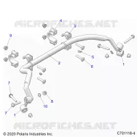 SUSPENSION, REAR STABILISATORSTANGE