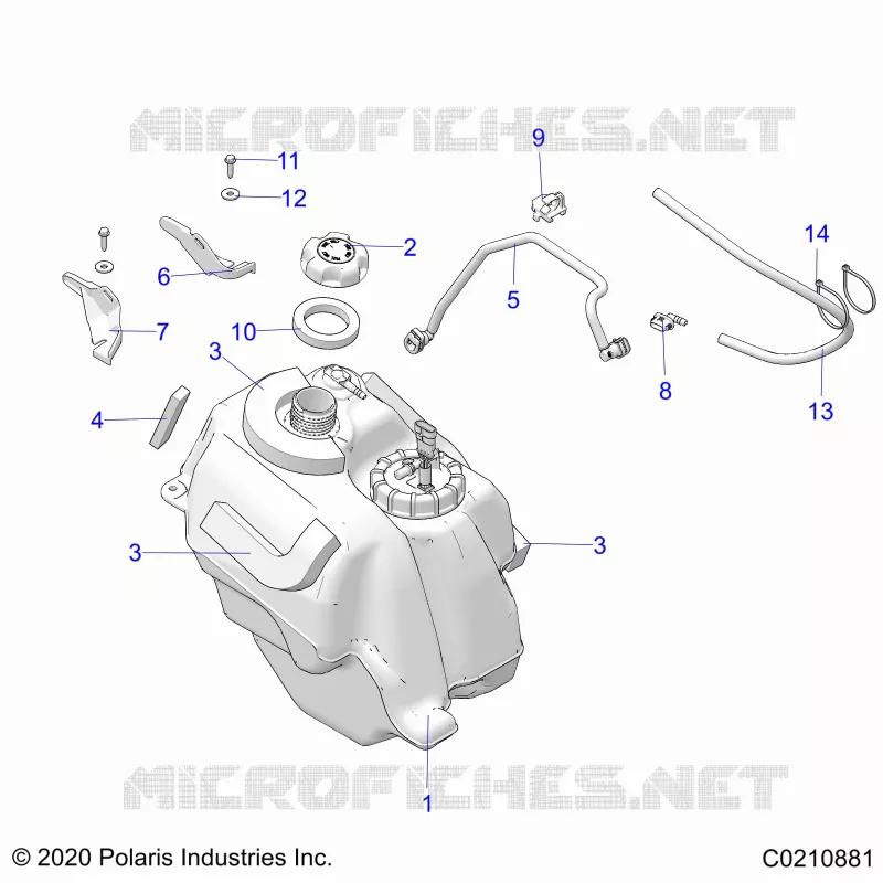 KRAFTSTOFFSYSTEM, FUEL TANK ASM.