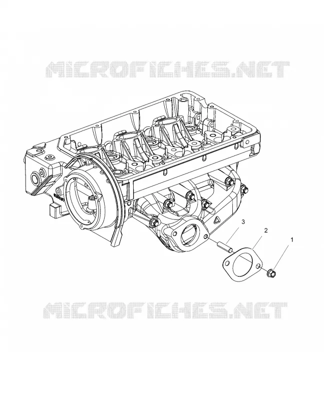 AUSPUFF MOUNTING STUD AND GASKET