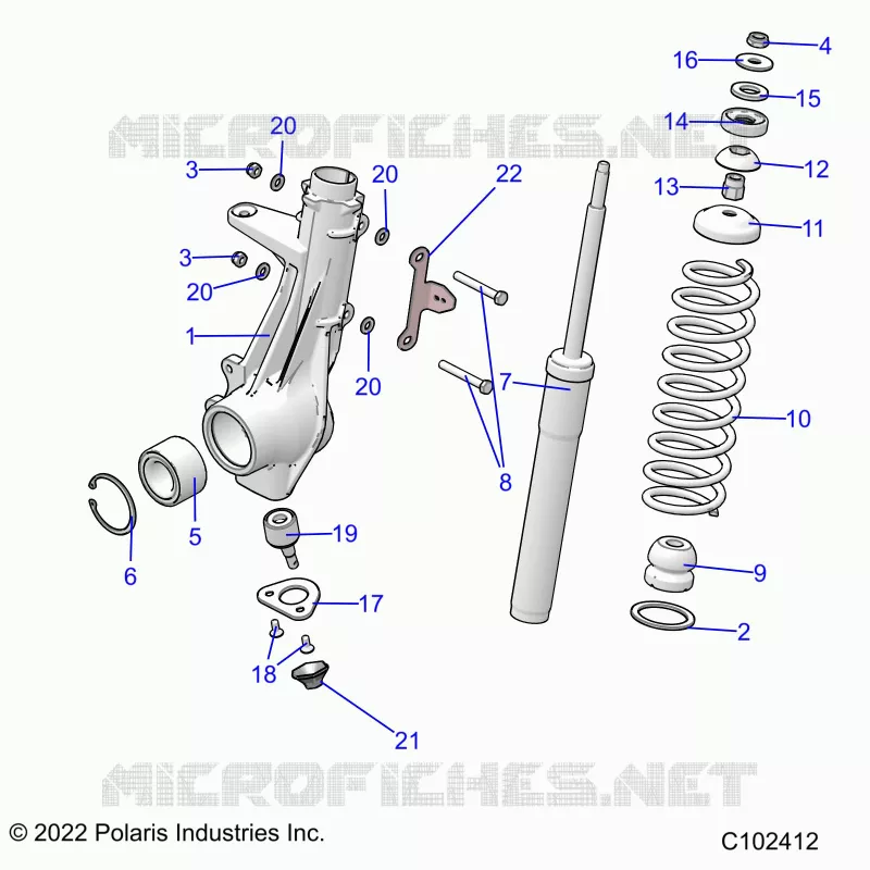 SUSPENSION, FRONT STRUT