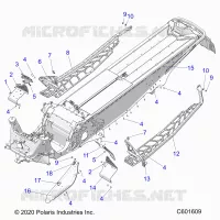 CHASSIS, CLUTCH GUARD, FOOTRESTS, AND RUNNINGBOARDS