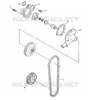 WASSERPUMPE 500 INDY 0982764(A)(B) and EUROPEAN 500 INDY E982764A (4942104210C010)