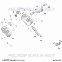 ANTRIEB, CLUTCH COVER AND DUCTING