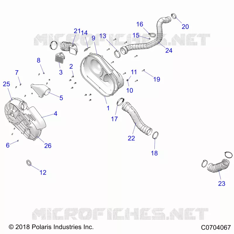 ANTRIEB, CLUTCH COVER AND DUCTING