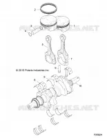 ENGINE, KURBELWELLE AND PISTON